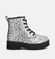 Skechers Gravlen Hi Doodle Down Witte Veterboots met Zwarte Tekening voor jongens, meisjes (360930)