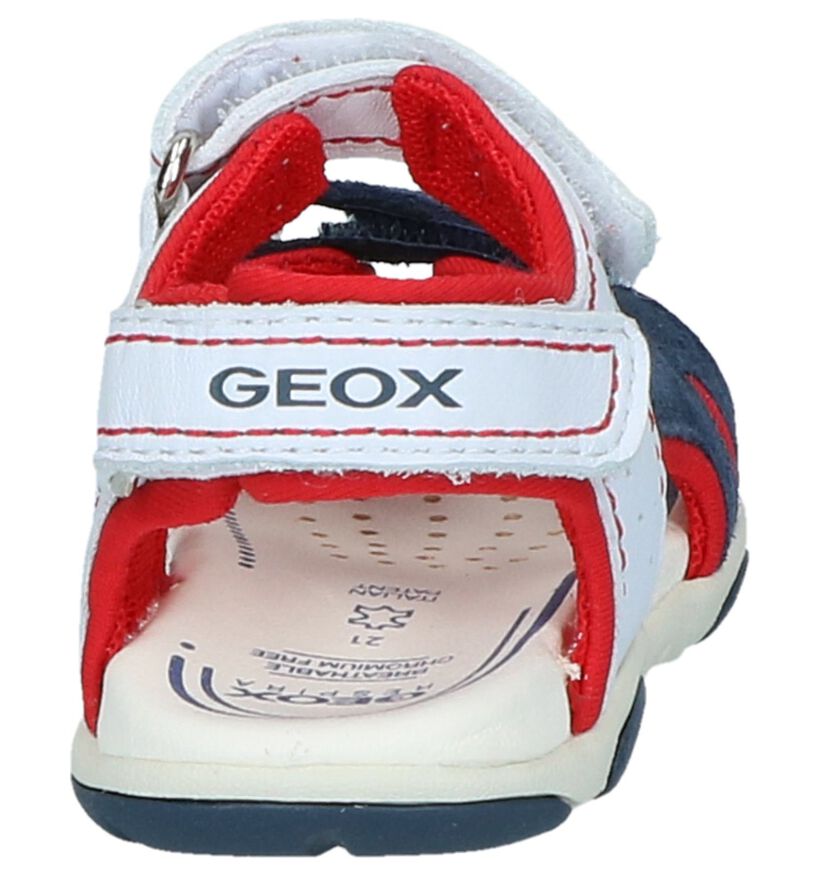 Geox Sandales pour bébé en Blanc en cuir (245003)