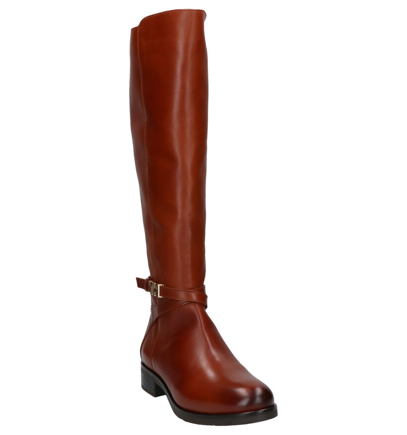 Tommy Hilfiger Laarzen Cognac in leer (255885)