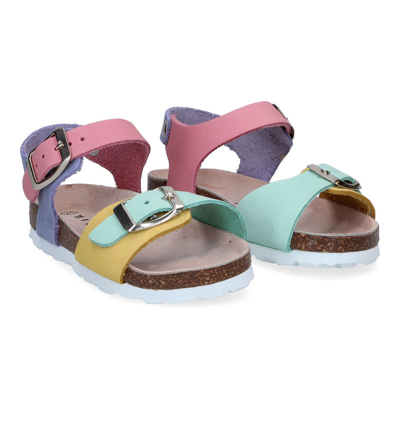 Milo & Mila Pastel Sandalen in nubuck (320204)
