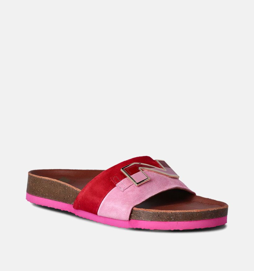 Nathan-Baume Nu-pieds Or rose pour femmes (356337)