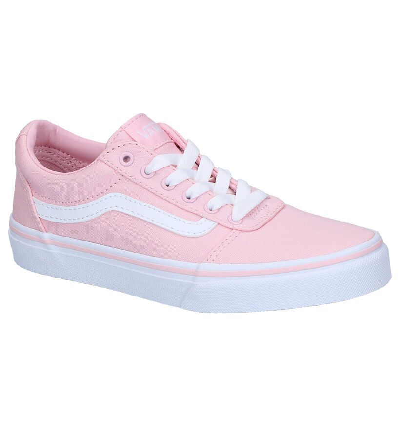 Vans Ward Roze Sneakers in stof (285715)