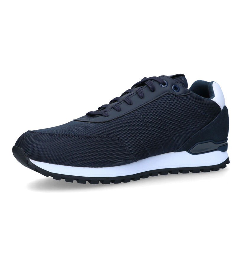 Boss Parkour Runn Blauwe Sneakers voor heren (320724) - geschikt voor steunzolen