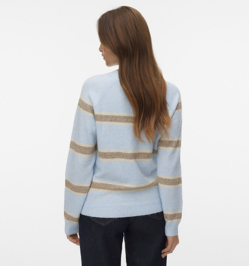 Vero Moda Doffy Lichtblauwe/Beige Trui voor dames (367177)