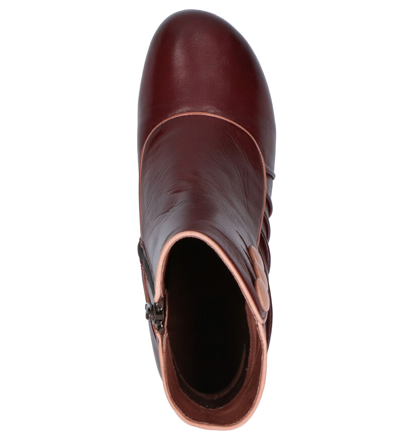 Miz Mooz Falcon Bottillons en Bordeaux en cuir (262689)