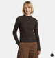 The Korner Bruine T-shirt met Lange Mouwen voor dames (382183)