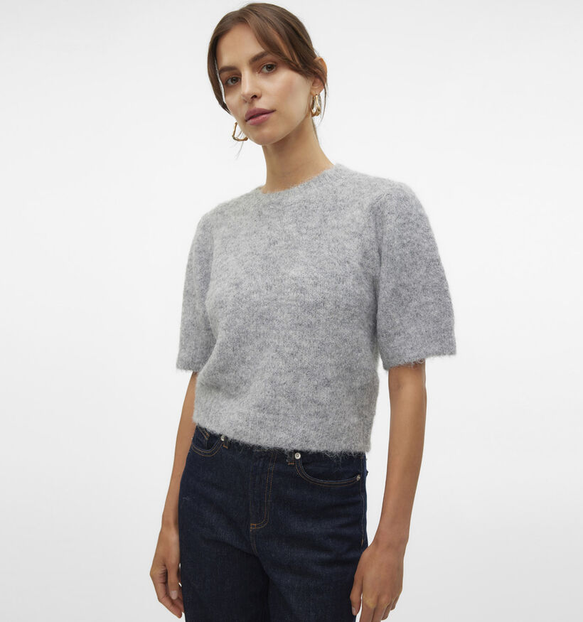 Vero Moda Novah Pull en Gris pour femmes (361189)