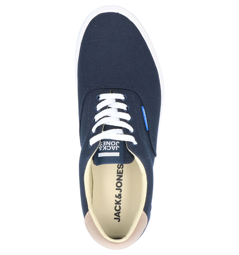 Jack & Jones Mork Canvas Witte Veterschoenen in stof (269163)