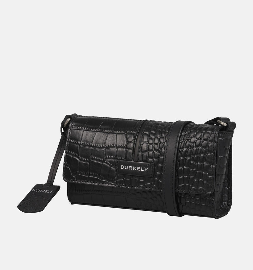 Burkely Colbie Zwarte Croco Handtas voor dames (362989)