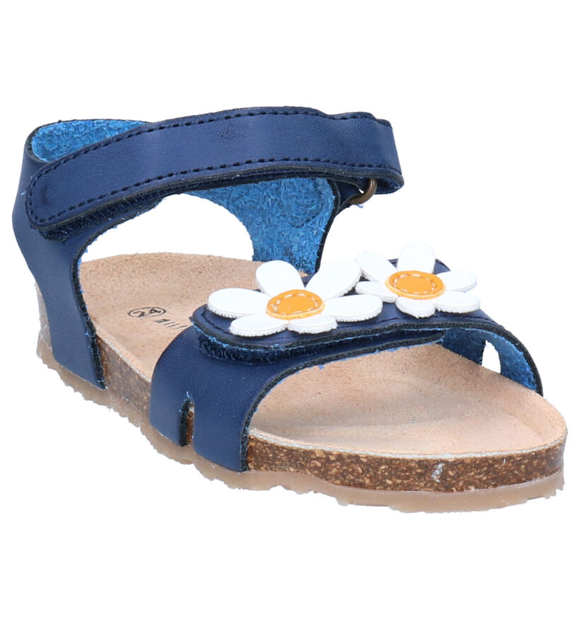 Milo & Mila Blauwe Sandalen in kunstleer (272269)