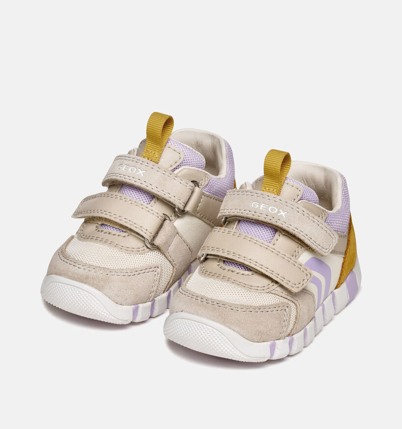 Geox Beige Babysneakers voor meisjes (368425) - geschikt voor steunzolen