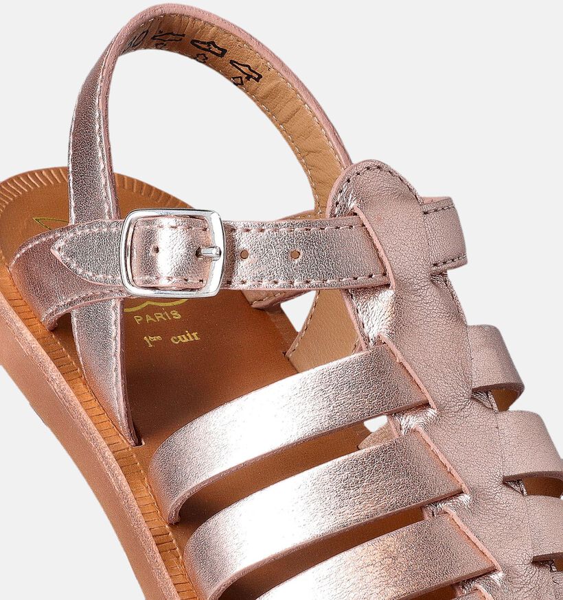 Pom d'Api Plagette Strap Rose gold sandalen voor meisjes (354612)