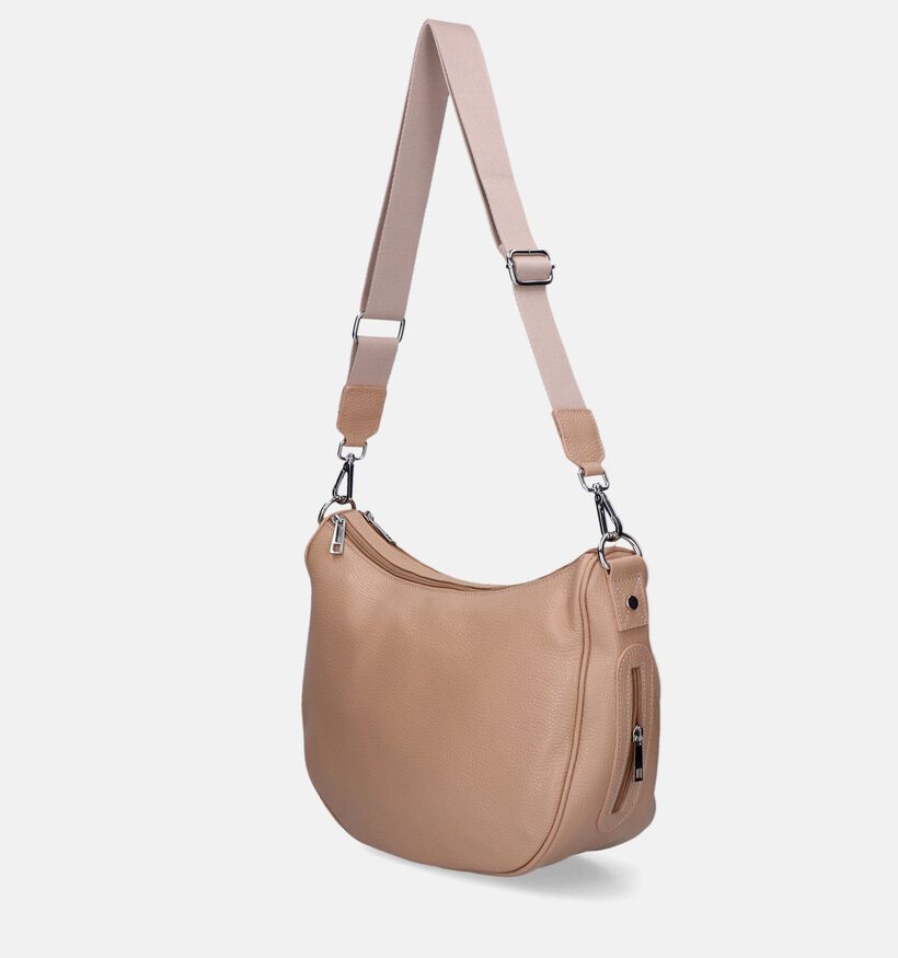 Time Mode Uni Sac porté croisé en Taupe pour femmes (344371)