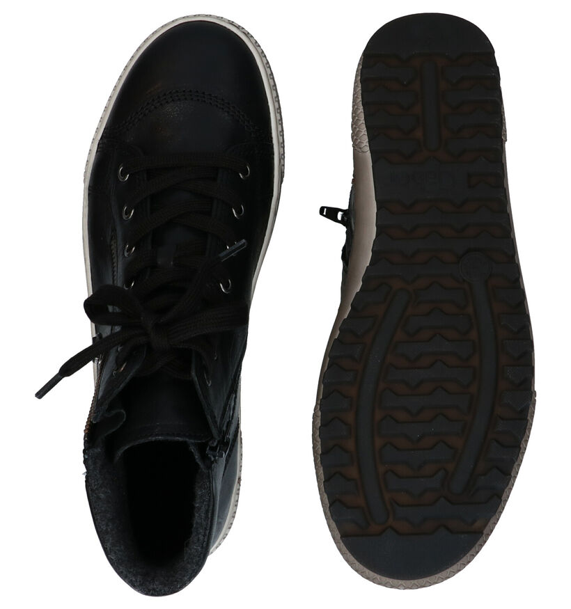 Gabor Baskets montantes en Noir en cuir (277805)