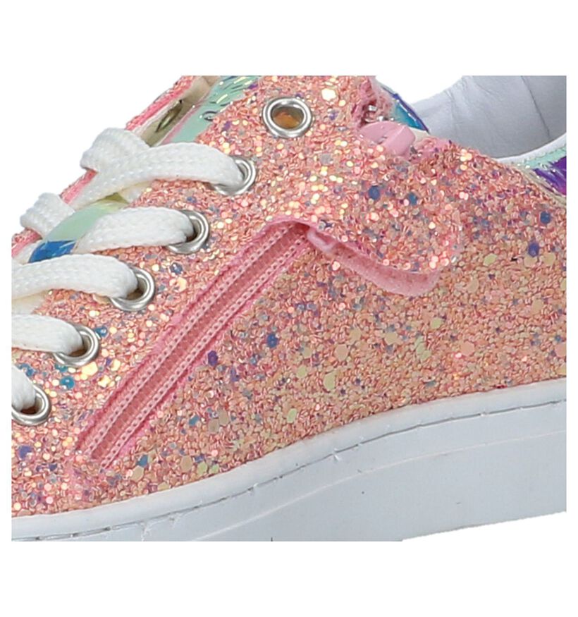 Roze Lage Schoenen met Glitter Little David Reizi in kunststof (247631)