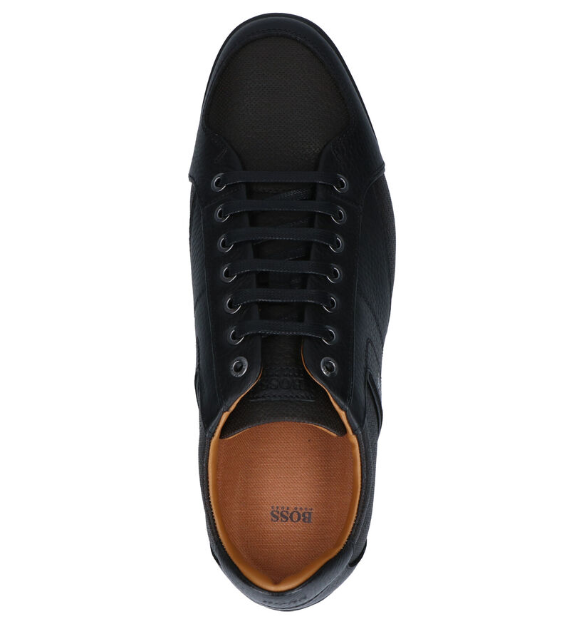 Hugo Boss Saturn Low Chaussures à lacets en Bleu en cuir (296451)