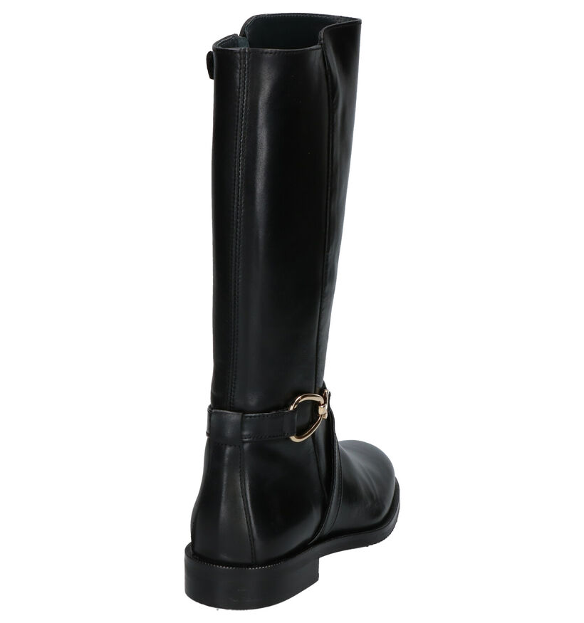 Hampton Bays Bottes hautes en Noir en cuir (260996)