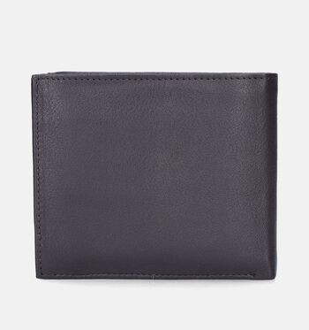 Euro-Leather Portemonnees Zwart/Bruin