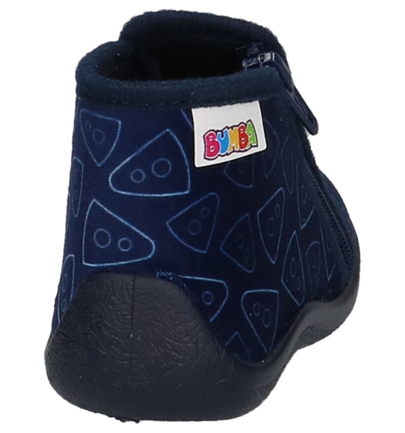 Donkerblauwe Babypantoffels Bumba, , pdp