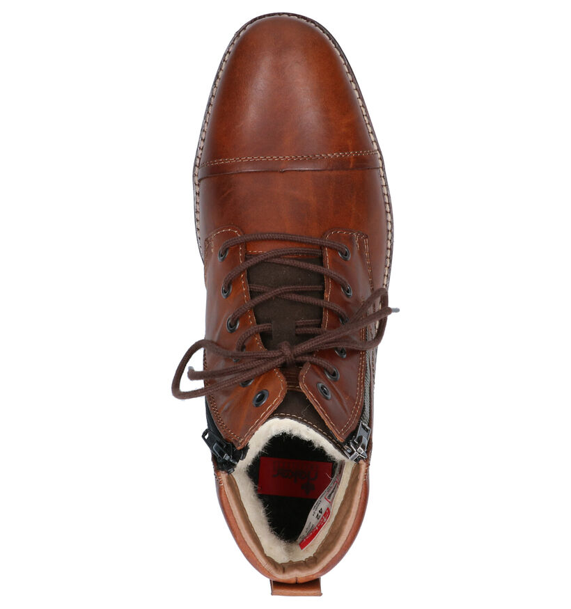 Rieker Cognac Boots in kunstleer (262179)