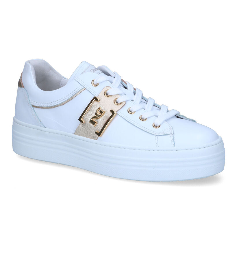 NeroGiardini Witte Platform Sneakers voor dames (323820) - geschikt voor steunzolen