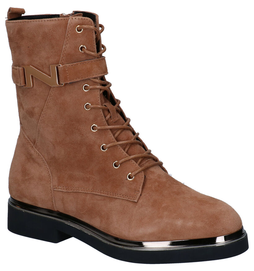 Nathan-Baume Beige Boots in daim (297855)