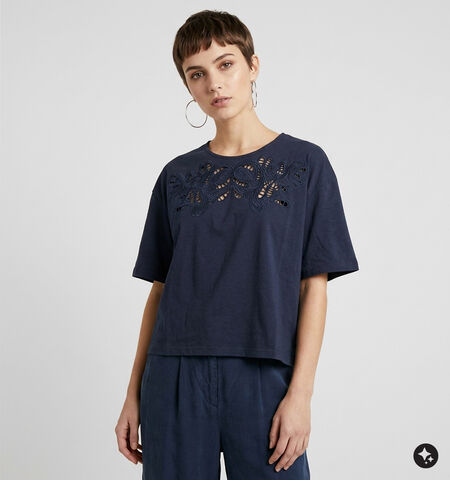 Minuit T-shirts Blauw