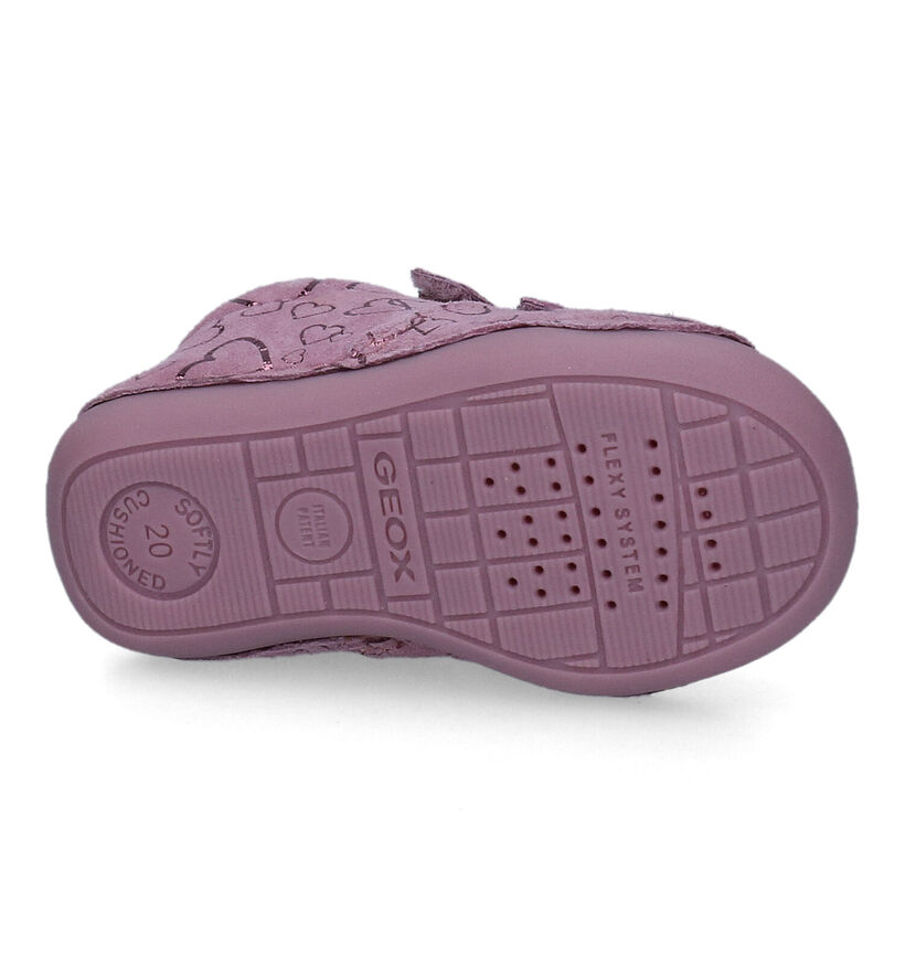 Geox Tutim Chausures pour bébé en Rose pour filles (317610) - pour semelles orthopédiques