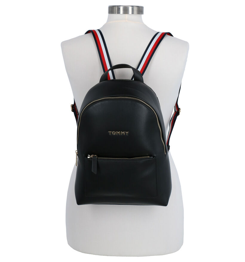 Tommy Hilfiger Iconic Sac à Dos en Noir en simili cuir (257011)