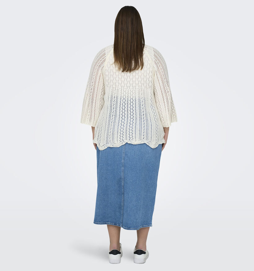 ONLY Carmakoma Nola Witte Trui voor dames (351427)
