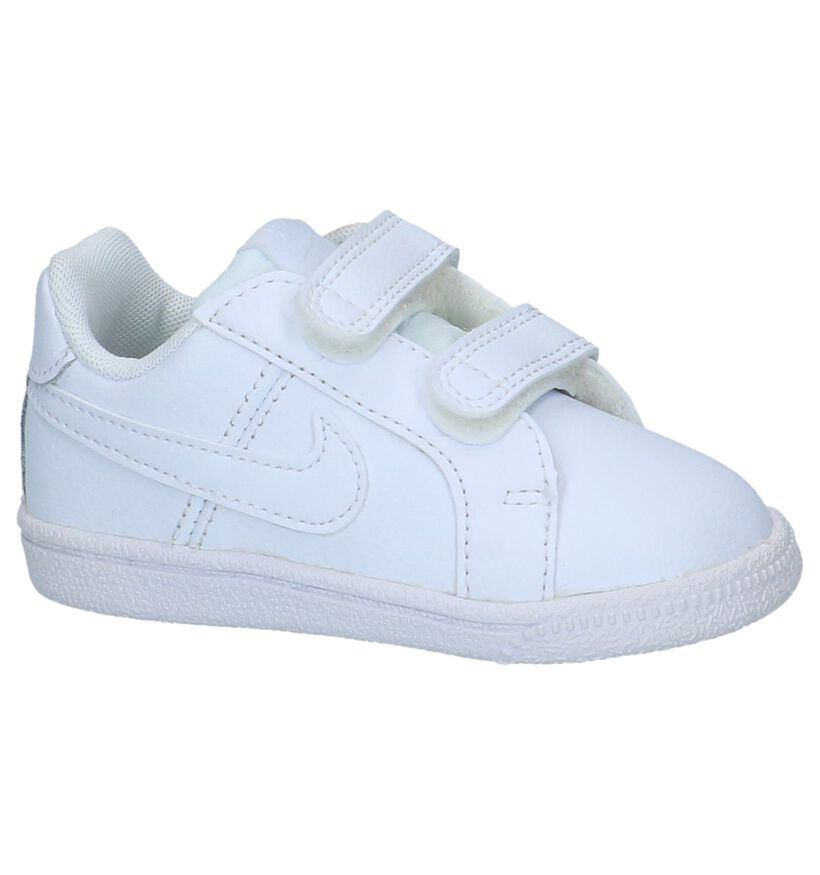 Witte Babysneakers met Velcro Nike Court Royale in leer (233455)