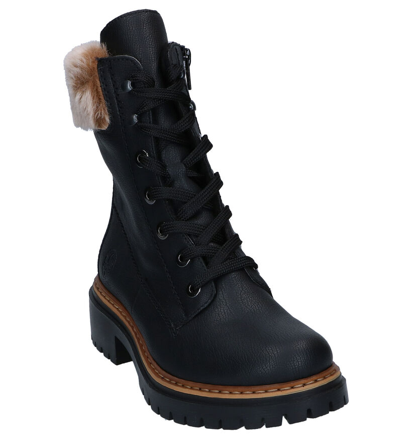 Rieker Boots à lacets en Noir pour femmes (347432)