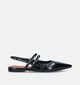 Vagabond Hermine Zwarte Ballerina's met open hiel voor dames (350684)