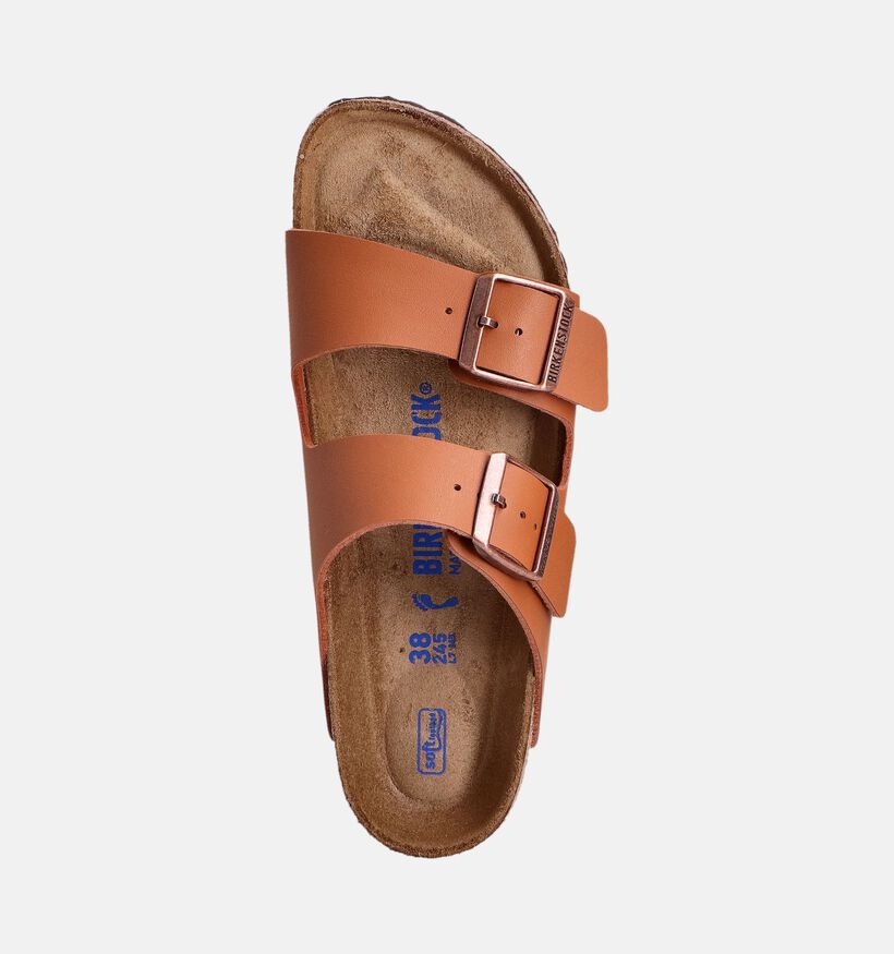 Birkenstock Arizona Soft Cognac Slippers voor dames (350913)