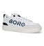 Björn Borg Witte Veterschoenen voor jongens (320685) - geschikt voor steunzolen