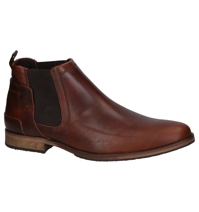 Bullboxer Bruine Chelsea Boots in leer (267067)