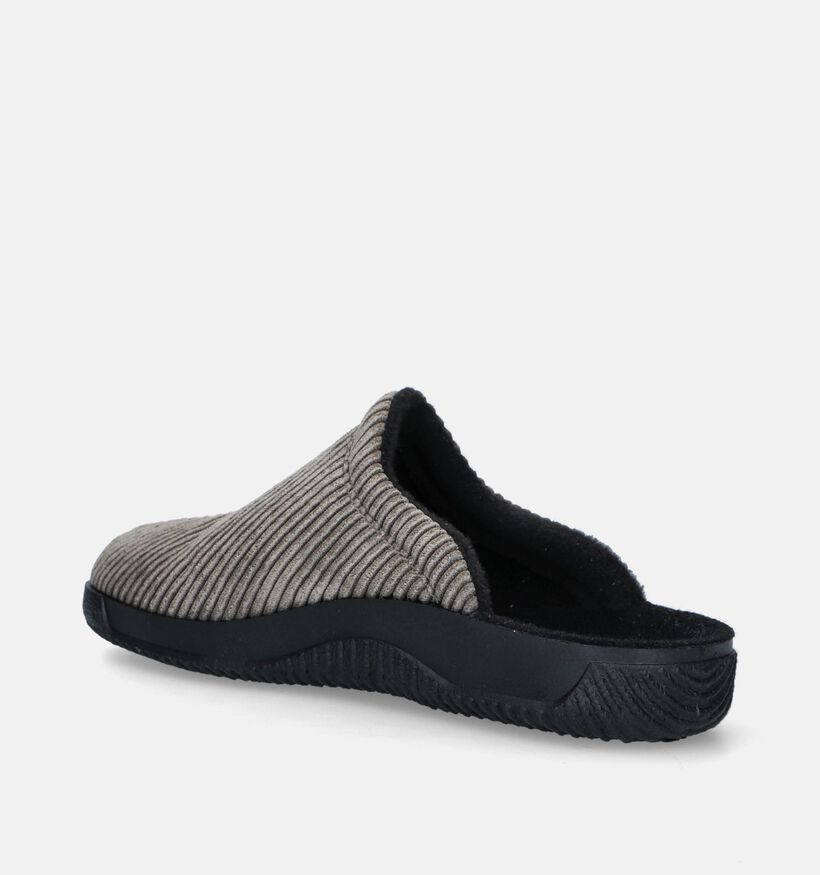 Rohde Taupe Brede pantoffels voor heren (349292)