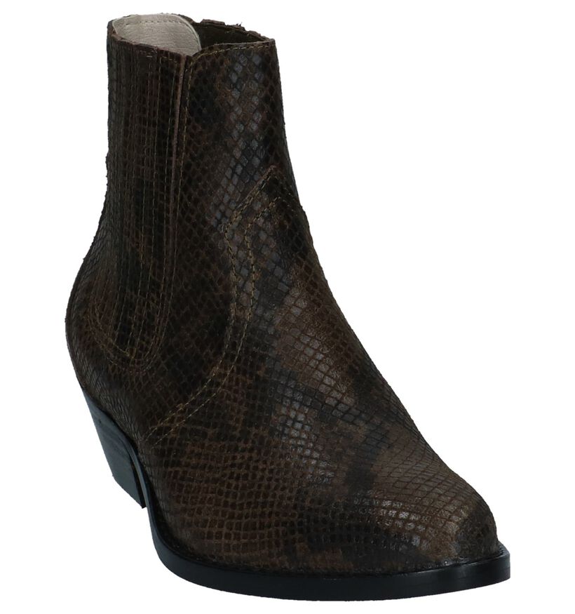Bullboxer Santiags en Vert kaki en nubuck (248686)