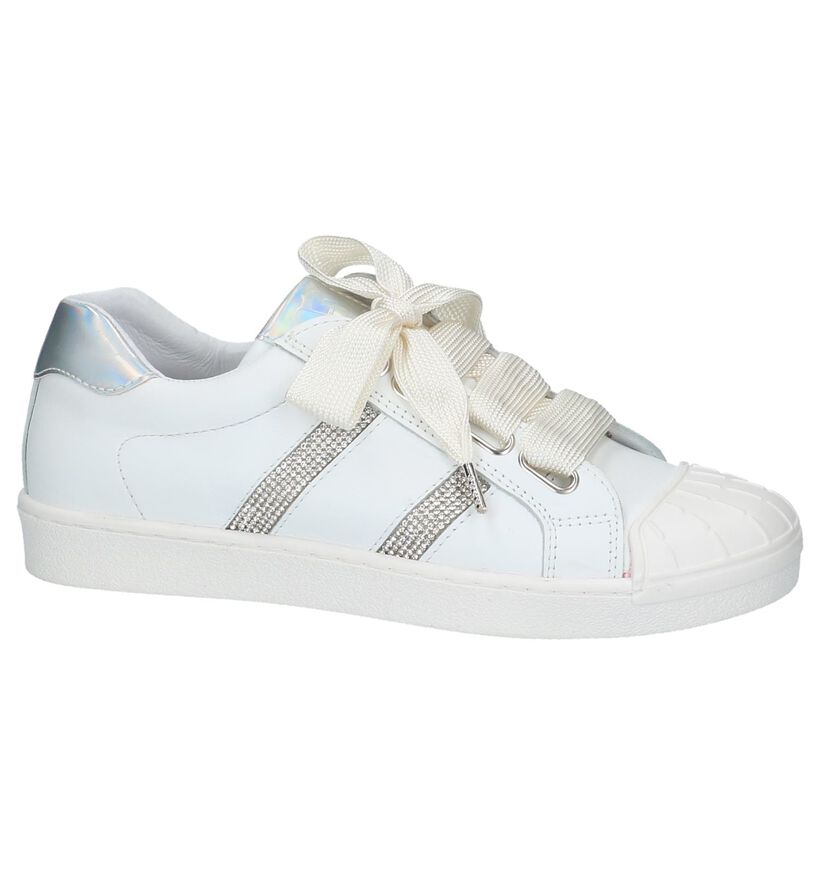 Little David Baskets basses en Blanc en cuir (217959)