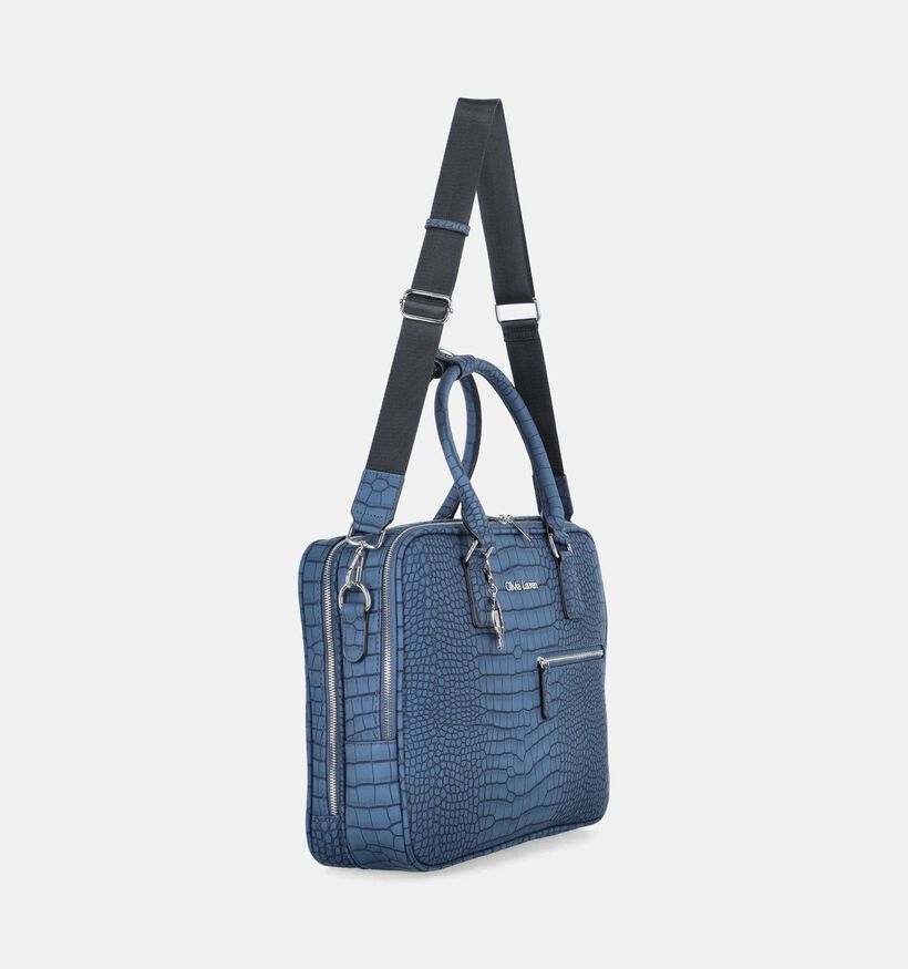 Olivia Lauren Octavia Sac ordinateur Croco en Bleu Olivia Lauren Octavia Sac ordinateur Croco en Bleu pour femmes (373507)