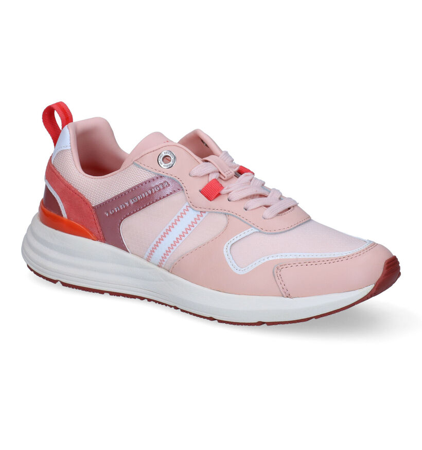 Tommy Hilfiger Metallic Casual Retro Roze Sneakers voor dames (300630) - geschikt voor steunzolen