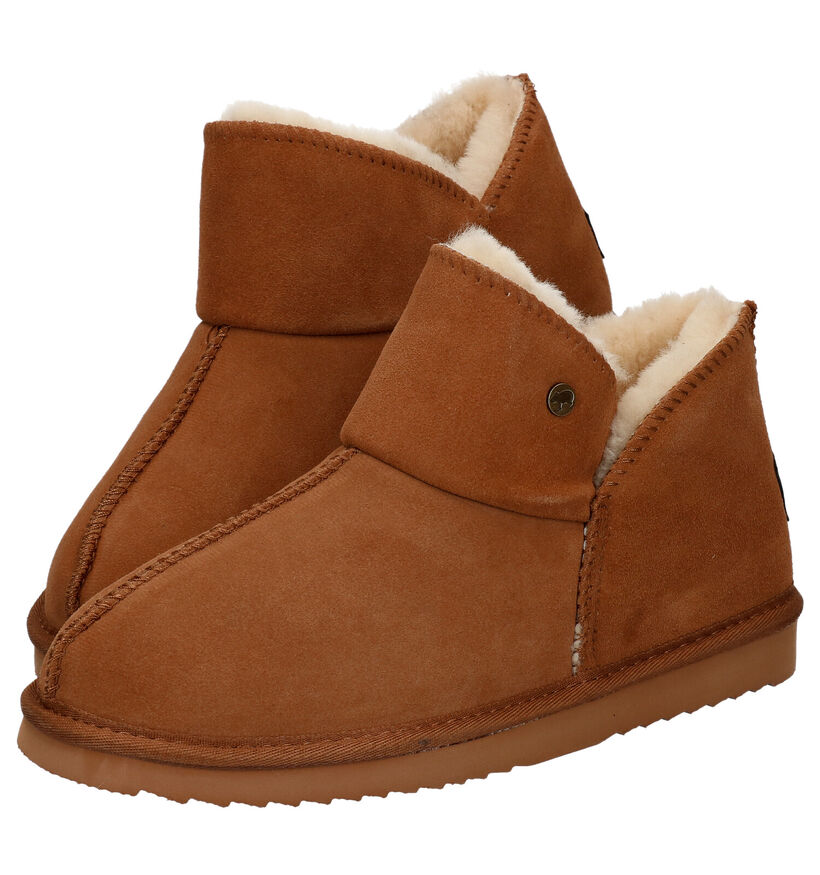 Warmbat Willow Kaki Wollen Hoge pantoffels voor dames (330328)