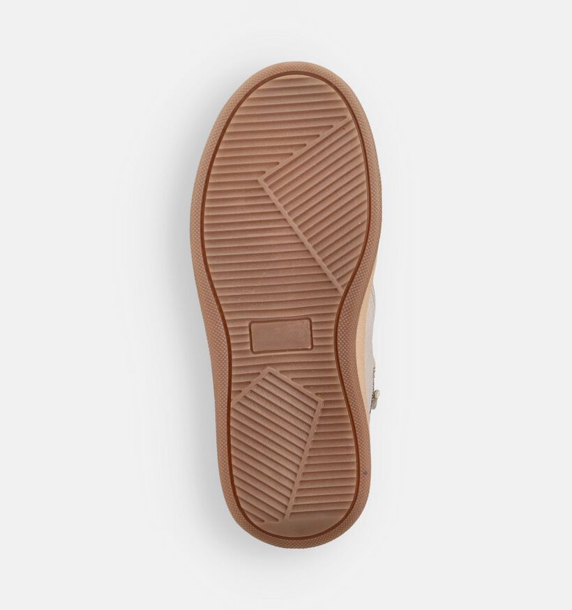 Milo & Mila Beige veterboots voor meisjes (362925) - geschikt voor steunzolen