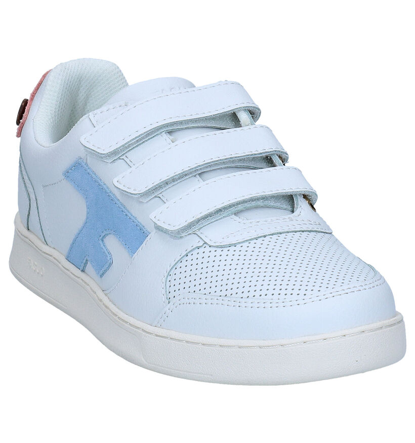 Faguo Hazel Witte Sneakers in kunstleer (288224)