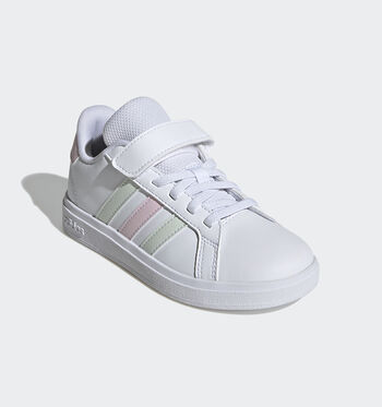 adidas Grand Court Low Sneakers Cloud White/ Crystal Jade/ Clear Pink/White/Iridescent/White