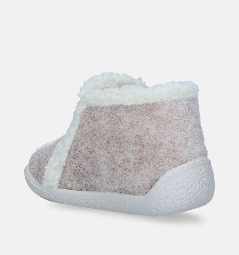 Milo & Mila Beige Hoge pantoffels voor meisjes (348618)