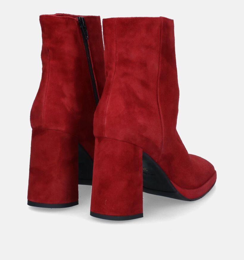 Cristian Daniel Bottines à talons en Rouge foncé pour femmes (317500)