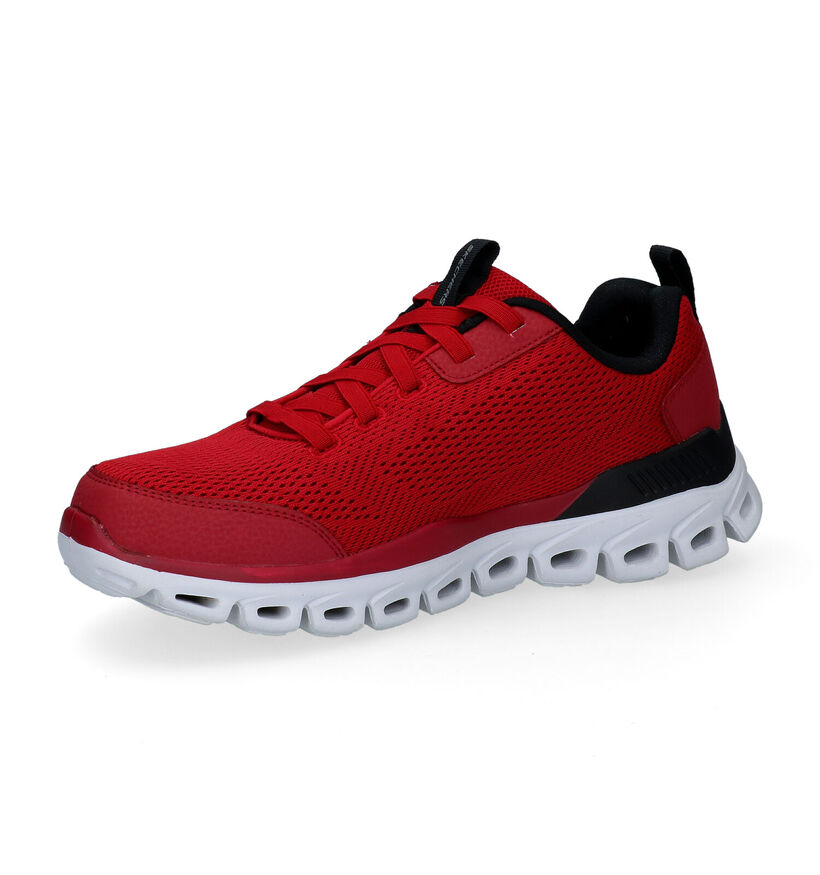 Skechers Glide Step Baskets en Rouge en textile (295649)