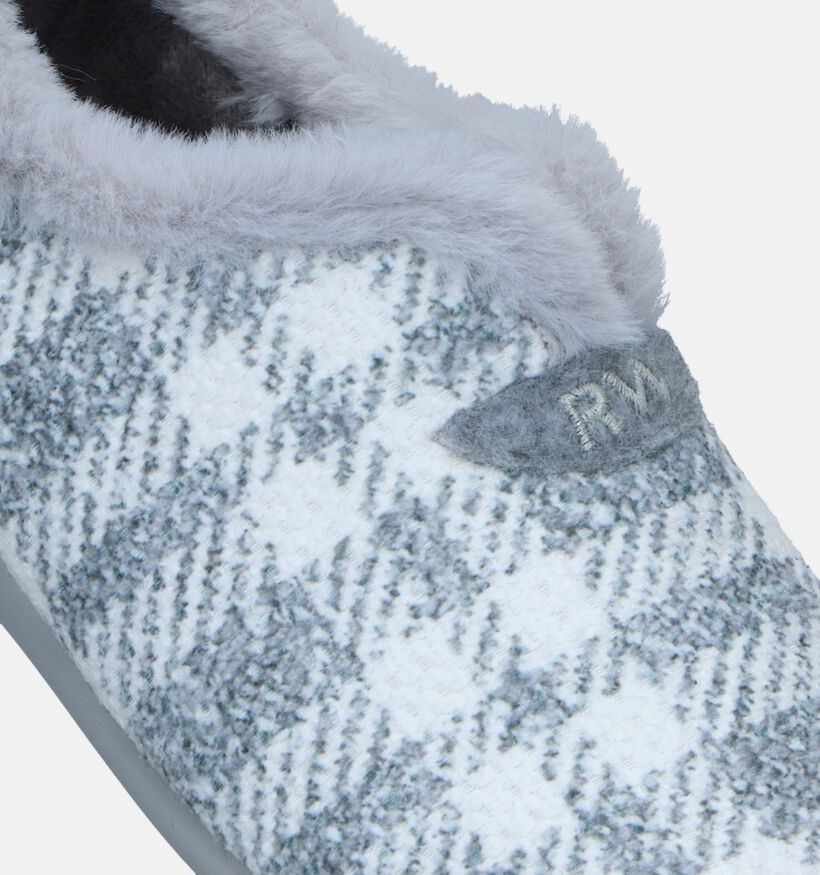River Woods Niama Pantoufles à carreaux en Gris pour femmes (347366)