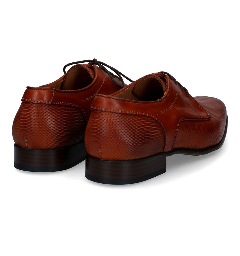 Via Borgo Cognac Geklede Veterschoenen voor heren (325436)